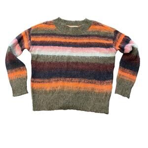 Adyson Parker Pullover Lightweight Striped Multicolor Sweater XS Casual Preppy